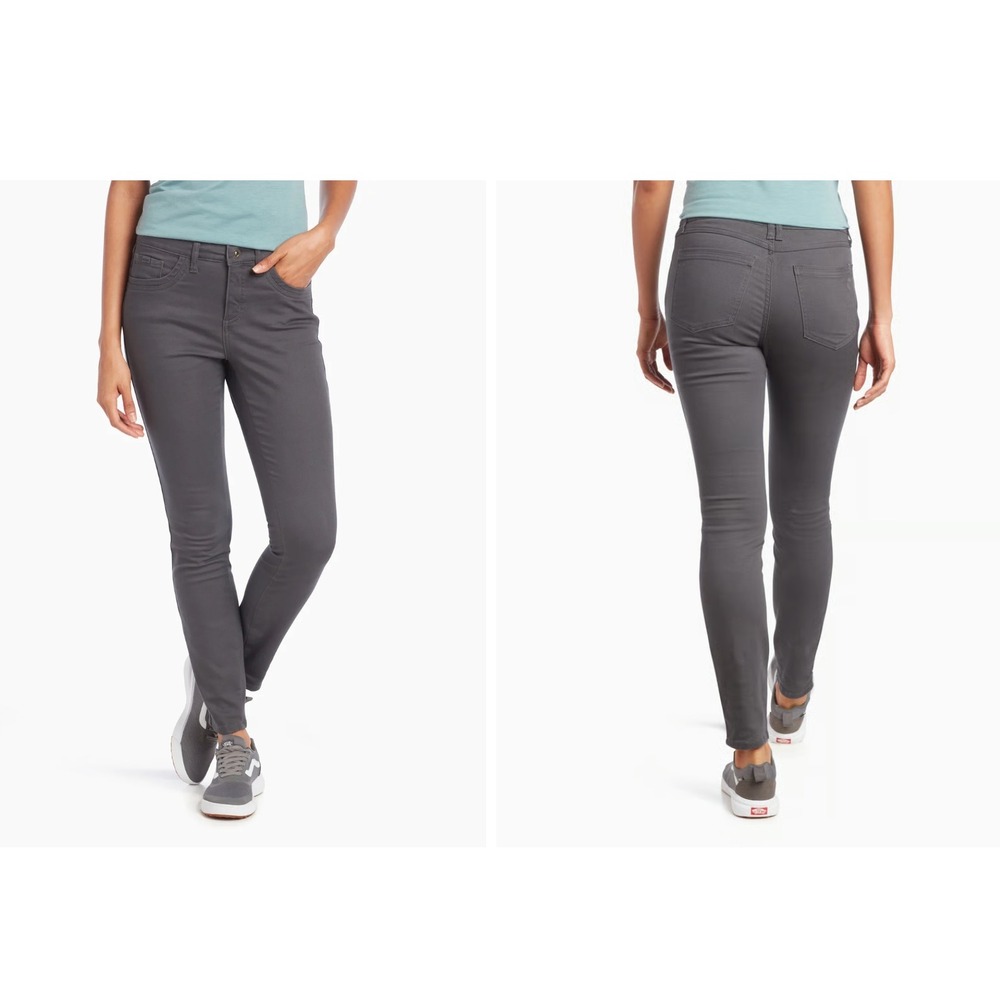 Kuhl Kontour Skinny Jeans Womens 12 Gray Technical Performance Stretch Denim